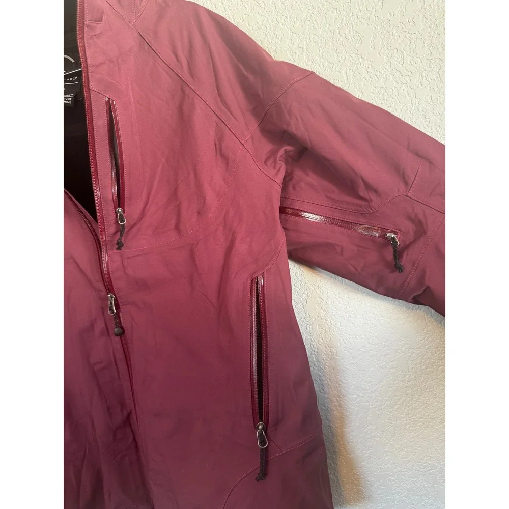Outdoor‎ Research Ski Jacket Womens Large Burgundy Waterproof Powder Skirt Shell